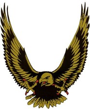 Aufkleber Adler gold 145 x 120