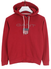 Gant Kapuze Damen Klein Pullover Bestickt Rot mit Kapuze
