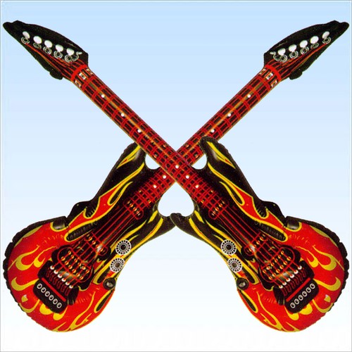 Rocker luftgitarre feuer - rocker,