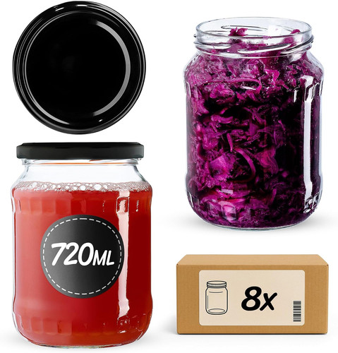 8er set einmachgläser 720ml - einmachgläser,