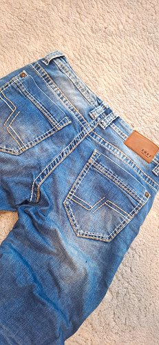 Smog herren jeans blau denim - jeans,