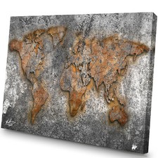 Leinwand Bilder Weltkarte