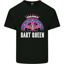 Lustiges leichtes Herren T-Shirt Darts Queen aus Baumwolle