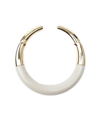 Kette Choker emailliert XL Zara Goldfarben Beige NEU BLOGGERSTYLE