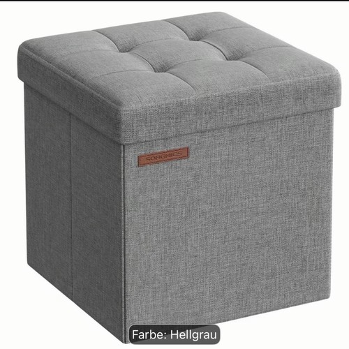 Songmics hocker mit stauraum - hocker,