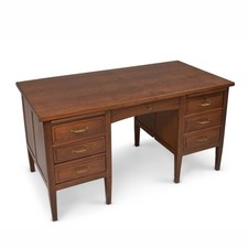 ANTIK! Schreibtisch restauriert Bauhaus Art Deco um 1930 Eiche massiv