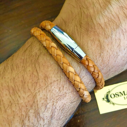 Leder armband göktürk - armband,