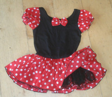 Süßes Halloween Karneval Kostüm Minni Minnie Maus Disney Kleid Body, 134 / 140