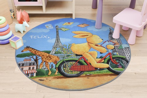 Kinderteppich felix der - kinderteppich, hase