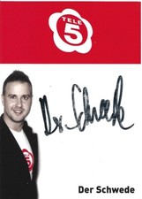Der Schwede - Autogrammkarte - Tele 5