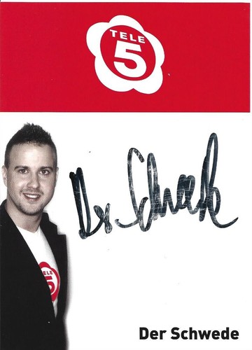 Der schwede autogrammkarte - autogrammkarte,