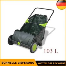 vidaXL Kehrmaschine Rasenkehrmaschine Laubkehrmaschine Kehrer Rasenkehrer 103 L