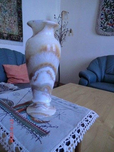 Alabaster vase - alabaster,