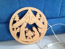 RATAGS Weihnachtliches Fensterbild beleuchtet Erzgebirgische Handarbeit in OVP