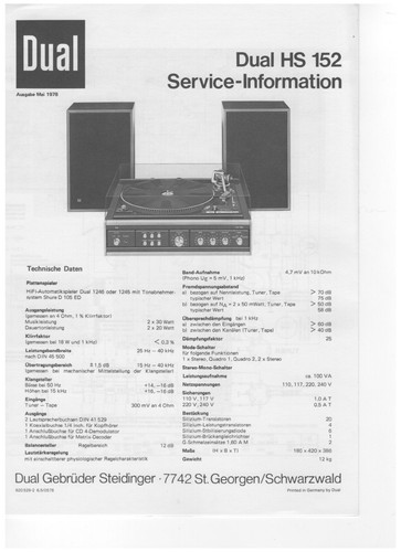Dual 152 - hs,