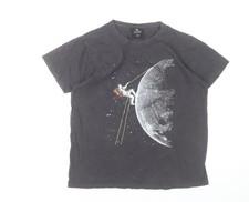 Silber Herren T-Shirt schwarz