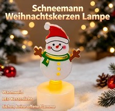 Schneemann Weihnachtskerzen