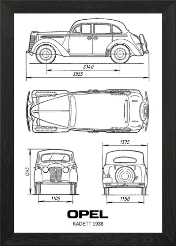 Brandneu opel kadett 1938 - kadett,