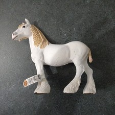 Schleich Pferd Schleichpferd Horse Kaltblut Shire Schimmel Stute 13735