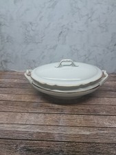 antike Porzellan Terrine weiß/ Goldrand - KPM