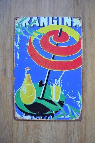 Orangina blechschild retro - -,