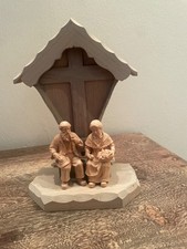 Holzschnitzfiguren Set Paar