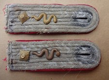 original  Schulterstücke Wehrmacht Veterinär Offizier Oltnt