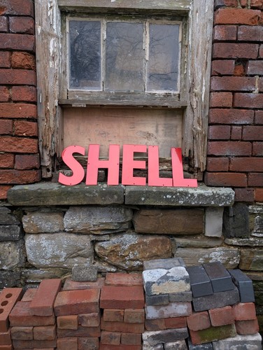 Shell email buchstabenschild - email,