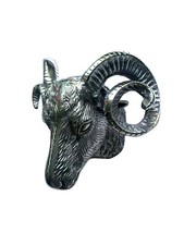 Metall Wandmontage Widder Kopf