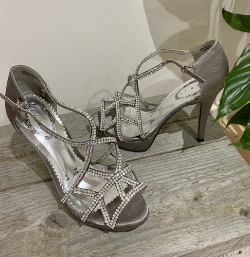 Debut silber satin strass - satin, &
