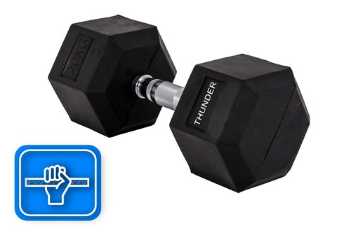 Hexagon hantel 5kg - hantel, 12,5kg
