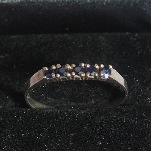 Vintage ring 925 silber blaue - silber,