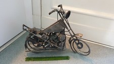  Grosses Metall Motorrad Figur