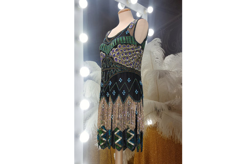 Unique vintage peacock beaded - unique,
