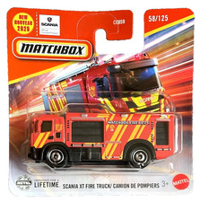 Matchbox Scania XT Fire Truck LKW Feuerwehr 58/125 '25 1:64 Modellauto Spielzeug