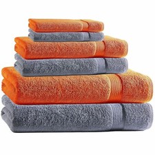 LHT Handtuchset 6er Set Handtücher Gästetücher Waschhandschuhe 2 Farben Mix