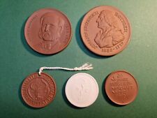 5x  Porzellanmedaillen -