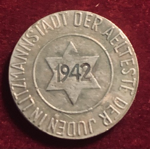 1942 getto lodz pfennig - getto,
