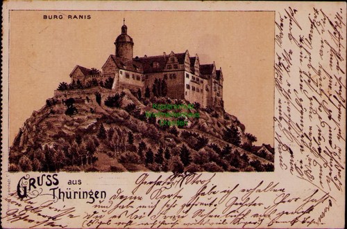 193950 burg ranis litho - burg,