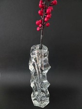 Vintage Eisglas Vase Solifleur