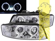 LED Angel Eyes Scheinwerfer für Audi A4 B6 8E Limousine Avant chrom