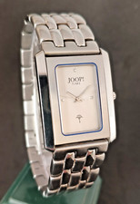 hochwertige JOOP! time by Junghans Tank Armbanduhr Stahl an Stahlband