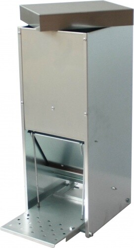 Futterautomat mit trittklappe - mit,