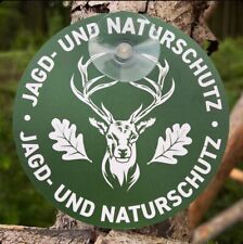 Jagdschild rund mit Saugnapf