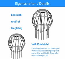 Ø 100 mm Laubfanggitter