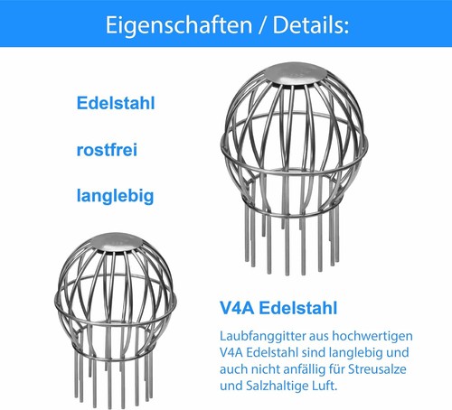 100 laubfanggitter - 100, mm