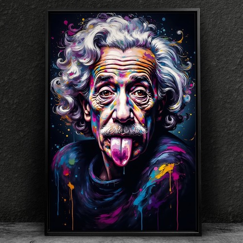 Wandbild bunt albert - wandbild,,
