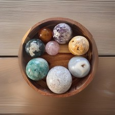 Edelstein-Kugel-Sammlung 8 St. / 3 2 Kg Mineralien, Heilstein, Meditation, Yoga