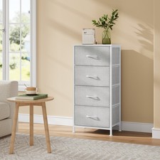 Woltu Kommode mit 4 Schubladen Sideboard Multifunktionsschrank Schubladenschrank