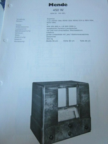 Schaltplan radio mende - mende, 450